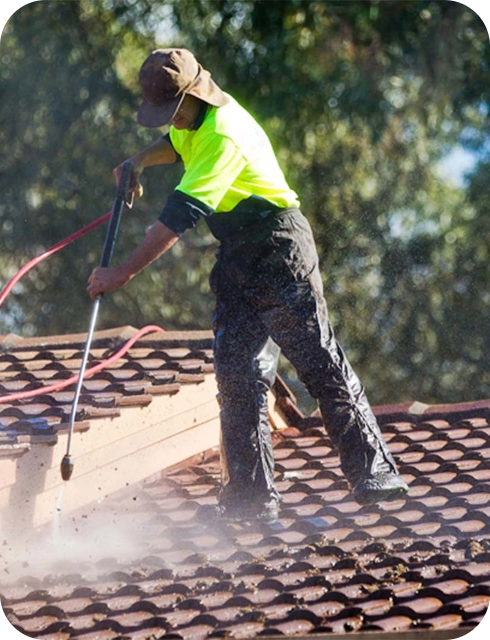 High-Pressure Roof Cleaning