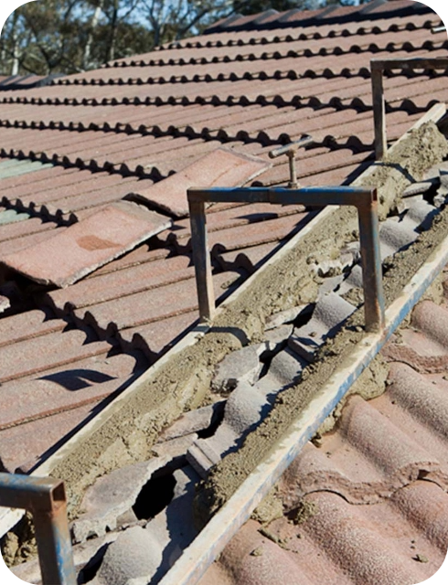 Re-Bedding of Ridge Caps