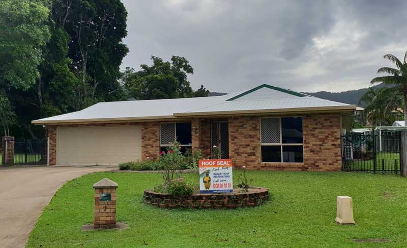 reflect1 Brick and tile house with reflect roof coating from Roof Seal